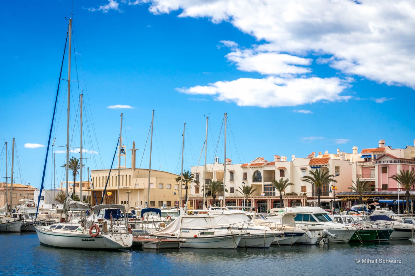 Cove with yachts